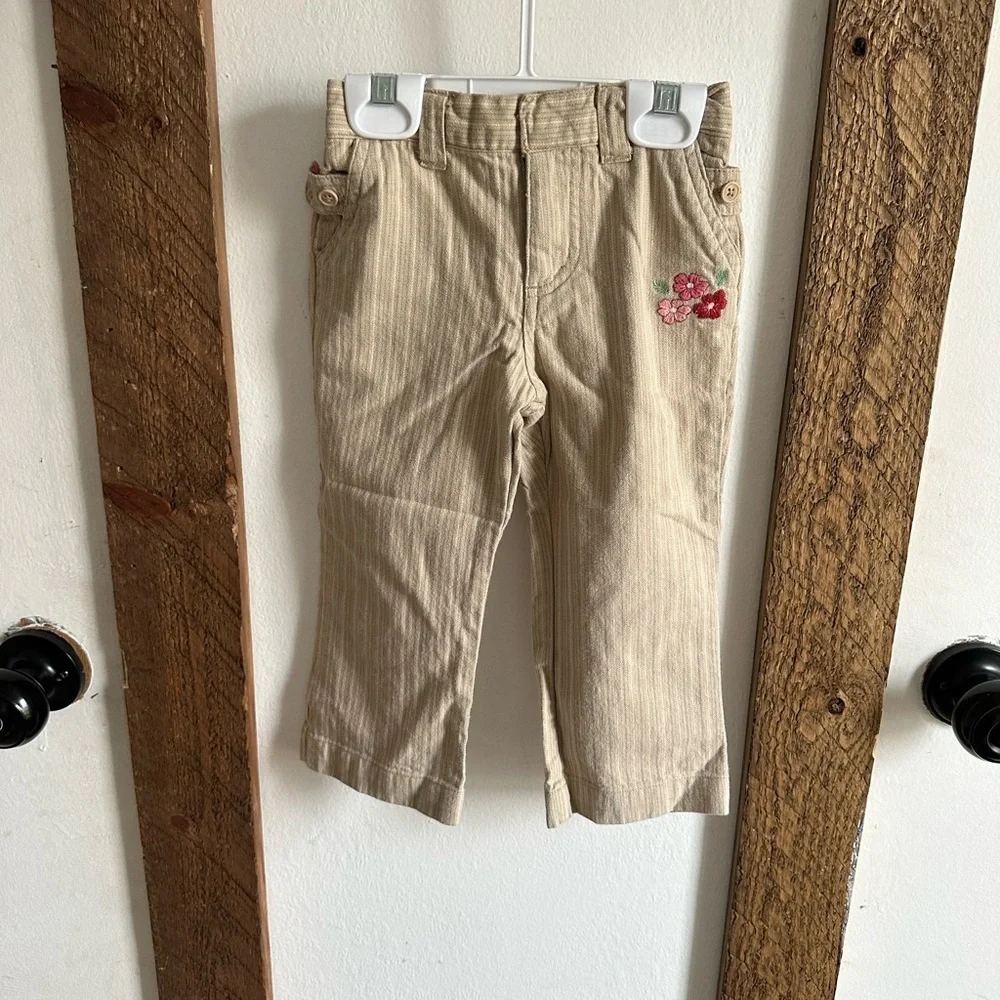 Vintage Y2K Gymboree Genuine Embroidered Dress Pants EUC 2T Toddler Girll